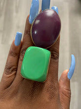 Load image into Gallery viewer, MEGA African Brass, Bone & Stone Adjustable Rings