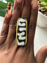Load image into Gallery viewer, African Brass & Bone Adjustable Rings