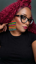 Load image into Gallery viewer, “Over The Fence” Vibrant Dyed Wood Earrings