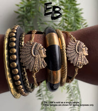 Load image into Gallery viewer, The “Chief” Brass Ox Bangle