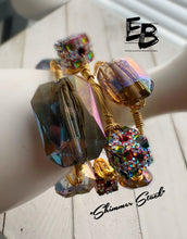 Load image into Gallery viewer, “The Shimmer Stack” 3pc Crystal Bangle Stack
