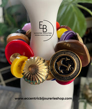 Load image into Gallery viewer, EB Signature Chic Vintage Button Stretch Bracelets
