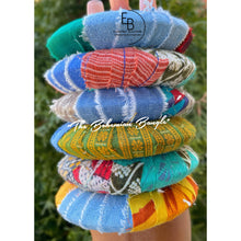 Load image into Gallery viewer, “The Bohemian Bangle” Denim & Boho Fabric Bangles