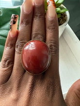 Load image into Gallery viewer, Oversized Dyed Bone & Brass Adjustable Rings