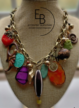 Load image into Gallery viewer, "Land Down Under" Signature Junk Jewel Charm Necklace