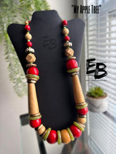 Load image into Gallery viewer, “My Apple Tree” Vintage Wood Necklace