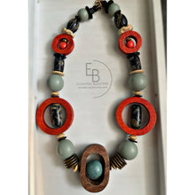Load image into Gallery viewer, “Round In Circles” Harvest Vintage Wood Necklace
