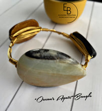 Load image into Gallery viewer, “Ocean’s Agate” Mixed Bead Bangle