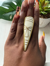 Load image into Gallery viewer, African Brass & Bone Adjustable Rings