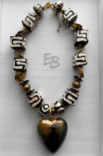 Load image into Gallery viewer, “Elevated Heartbeat” Tribal Bone & Horn Statement Necklace