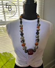 Load image into Gallery viewer, “Bones & Harmony” Chunky Bone Bead Necklace