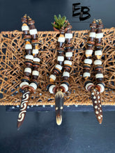 Load image into Gallery viewer, “Boney Batik” Bone & Wood Necklaces