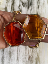 Load image into Gallery viewer, The “Chapel” Oversized Tri-Color Crystal Acrylic Bangle