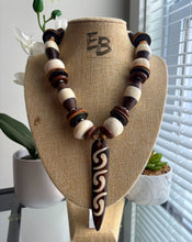 Load image into Gallery viewer, “Boney Batik” Bone & Wood Necklaces