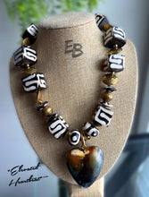 Load image into Gallery viewer, “Elevated Heartbeat” Tribal Bone & Horn Statement Necklace