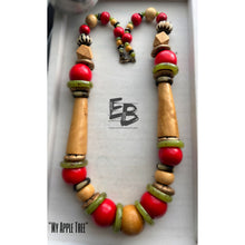 Load image into Gallery viewer, “My Apple Tree” Vintage Wood Necklace