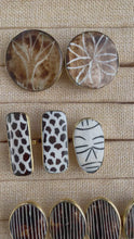 Load and play video in Gallery viewer, African Bone Bead Brass Adjustable Rings