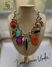 Load image into Gallery viewer, "Land Down Under" Signature Junk Jewel Charm Necklace
