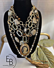 Load image into Gallery viewer, "Rustic Elegance" Victorian Layered & Charm Necklace