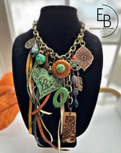 Load image into Gallery viewer, "Rustic Love" Signature Junk Jewel Collar Necklace