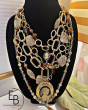 Load image into Gallery viewer, "Rustic Elegance" Victorian Layered & Charm Necklace