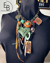 Load image into Gallery viewer, "Rustic Love" Signature Junk Jewel Collar Necklace