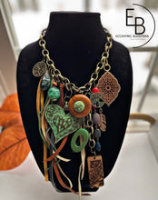 Load image into Gallery viewer, "Rustic Love" Signature Junk Jewel Collar Necklace