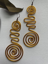 Load image into Gallery viewer, Abstract Aluminum Wire Hoops Earrings