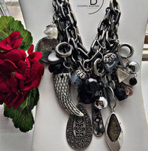 Load image into Gallery viewer, "Her Beautiful Freedom" Signature Junk Jewel Collar Necklace