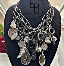 Load image into Gallery viewer, "Her Beautiful Freedom" Signature Junk Jewel Collar Necklace