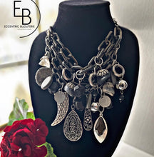 Load image into Gallery viewer, "Her Beautiful Freedom" Signature Junk Jewel Collar Necklace