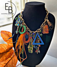 Load image into Gallery viewer, "New Orleans" Signature Junk Jewel Charm Necklace w/ Wood Charms