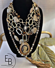 Load image into Gallery viewer, "Rustic Elegance" Victorian Layered & Charm Necklace