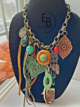 Load image into Gallery viewer, "Rustic Love" Signature Junk Jewel Collar Necklace