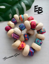 Load image into Gallery viewer, “Bone-tastic Sass” Exaggerated Bone Bead Stretch Bracelets
