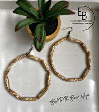 Load image into Gallery viewer, “Bad To The Bone” Hoop Earrings
