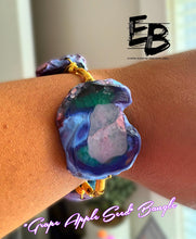Load image into Gallery viewer, “Grape Apple Seed” Agate Bangle
