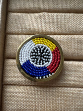 Load image into Gallery viewer, African Brass Adjustable Seed Bead Rings
