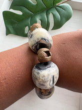 Load image into Gallery viewer, “Ivory Coast” Authentic Bone &amp; Brass Stretch Bracelets
