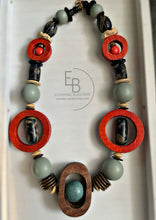 Load image into Gallery viewer, “Round In Circles” Harvest Vintage Wood Necklace
