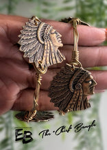 Load image into Gallery viewer, The “Chief” Brass Ox Bangle
