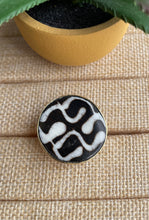 Load image into Gallery viewer, Bone Bead Brass Adjustable Rings
