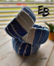 Load image into Gallery viewer, “Diggin The Denim” Denim Wrapped Bangle
