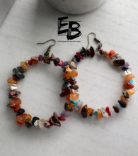 Load image into Gallery viewer, “Pretty Little Gem” Hoop Earrings
