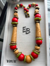Load image into Gallery viewer, “My Apple Tree” Vintage Wood Necklace
