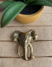 Load image into Gallery viewer, Solid Brass Adjustable Elephant Head Ring
