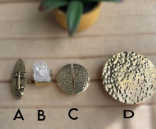 Load image into Gallery viewer, African Brass Metal Adjustable Rings
