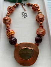 Load image into Gallery viewer, “Brazen Buffalo” Copper &amp; Brass Statement Necklace
