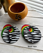 Load image into Gallery viewer, “Culture Cuties” Layered Hand-painted Dangle Earrings
