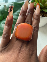 Load image into Gallery viewer, Oversized Dyed Bone &amp; Brass Adjustable Rings
